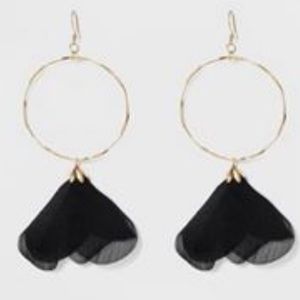 Nwt drop hoop earrings